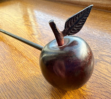 Vintage Apple-Shaped Candle Snuffer – Bell Head & Decorative Metal Handle Rare