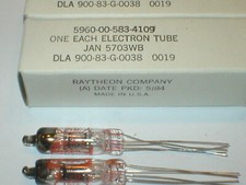 New old stock Raytheon Wire ended tubes 5744 5702 5703 5784 5787 