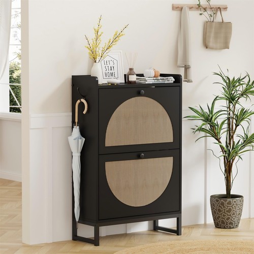 Door shoe storage cabinet - 2-door,