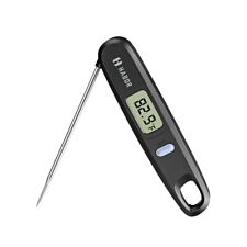 Habor 4.8" Digital Meat Probe Thermometer Cooking Jam BBQ Turkey Milk - Black