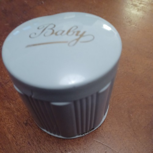 Vintage baby powder puff - powder, in