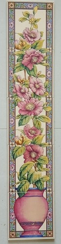 Stovax floral tile - tile, panel