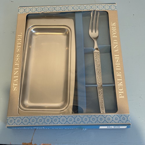Vintage stainless steel pickle - vintage,
