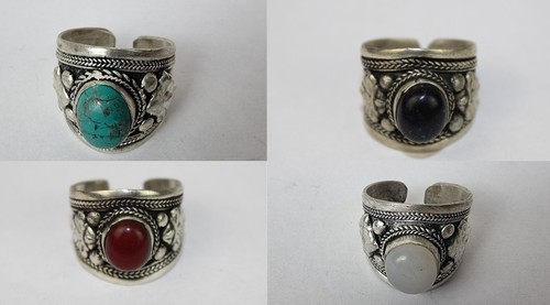 Tibetan tribal adjustable ring - tibetan,