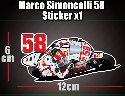 Marco simoncelli decal - marco,