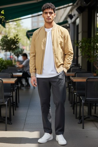Gant cream cotton harrington - gant,
