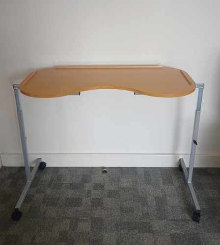 Curved over bed - over, table