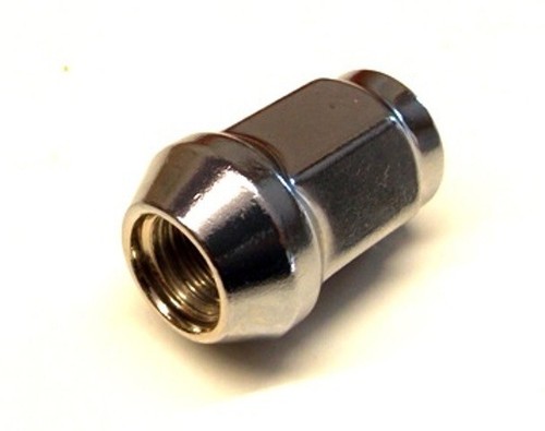 Silver wheel nut - silver, unf