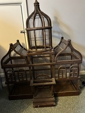 Vintage Wooden Bird Cage