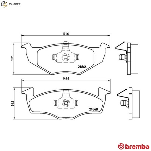Brake pad set disc - disc, 85