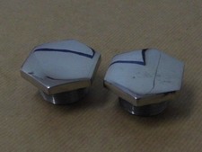 Triumph Tiger Cub H1658 Heavyweight Fork External Spring Top Cap Nut x2 '