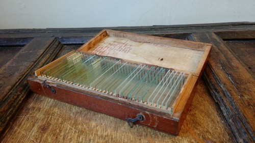 Antique box microscope - of,