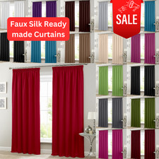 Faux Silk Pencil Pleat Fully