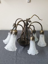 7 Light Lily Lamp Stained