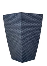 Grey Tall Square Plant Pot