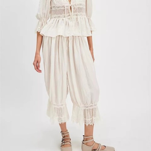 Capri length ruffle bloomers - capri,