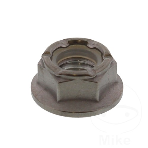 Flange nut m8x1 25mm - nut, titanium