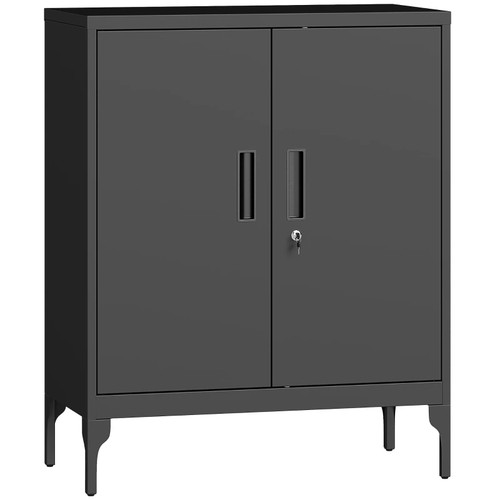 Metal storage cabinet with - storage,