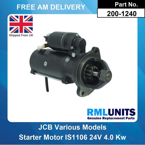 Starter motor for jcb - motor,