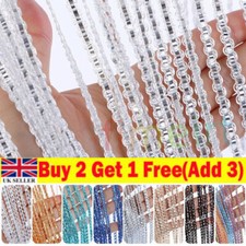 Hanging Beaded Curtains String Curtain Panel Door Fly Screen Room Divider Net