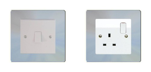 Light switch single - light, socket
