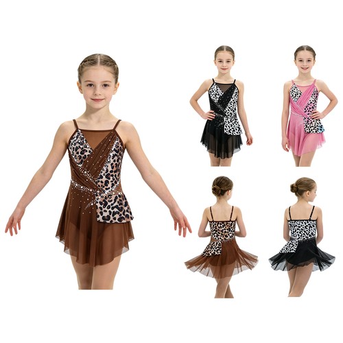 Girls leopard print rhinestone - leopard,