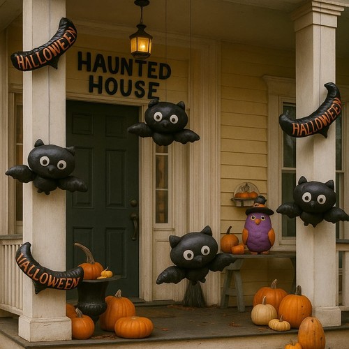 Halloween orange black - halloween,