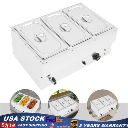 Pan commercial electric food - 3-pan,