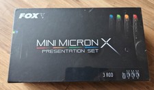 Fox Mini Micron X 3 Rod Set - Carp Fishing Bite Alarms - Set of 3 + Receiver NEW