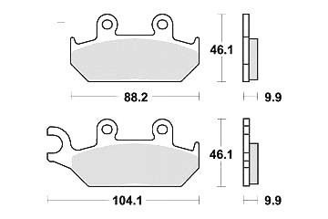 Set quality front - 2, brake
