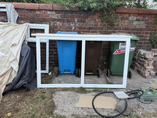 White upvc window - white,
