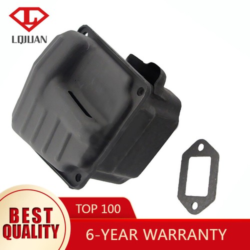 Exhaust muffler with gasket - with,