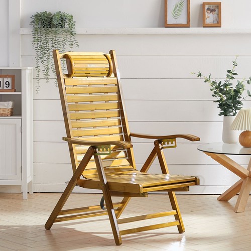Wooden slat sun lounger - slat, deck