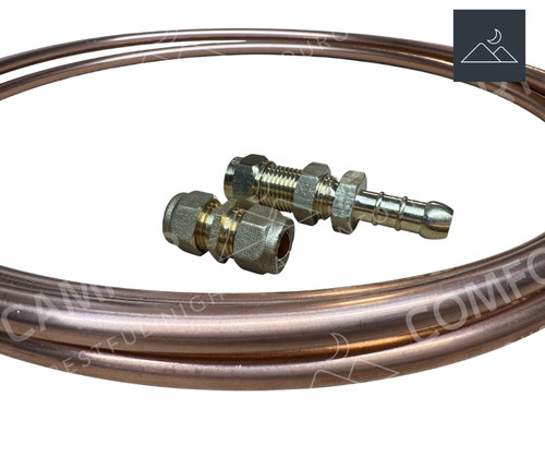 Campervan copper gas pipe - gas, 2m