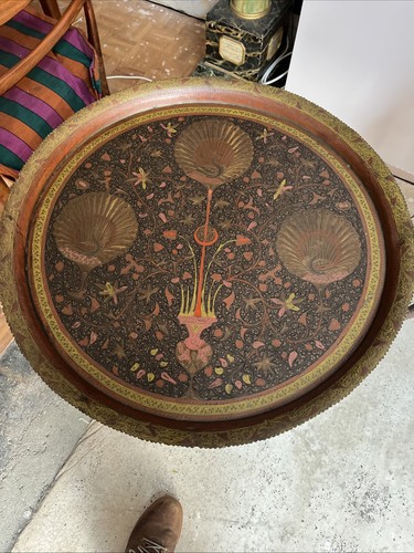 Persian vintage brass painted - persian,