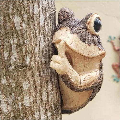 Frog tree hugger - frog,