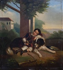 Antique picture oil painting