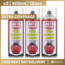 3x Clear Petrol Resistant