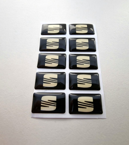 10x seat domed badge - seat,