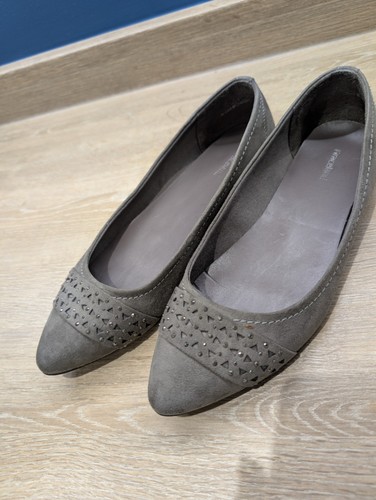 Lovely grey ballet - pump, shoes