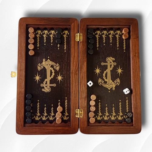 Wooden handmade backgammon - handmade,