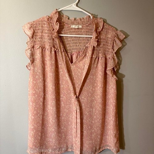 Pleione pink blouse with - pleione,