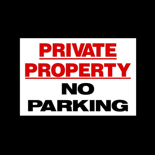 Parking private property - no,