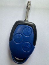 FORD TRANSIT 3 BUTTON REMOTE KEY FOB MK7 TIPPER VAN, BLUE, TESTED & WORKING !