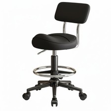 Adjustable saddle stool with - adjustable,
