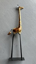 Metal Giraffe Figure 12 Inches