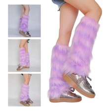 Faux Furs Leg Warm Winter Warm Furs Boot Cuffs Cover, Party Costumes Shoe Cover