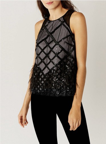 Coast tia feather top - coast,