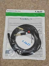 3.5mm TRS to Dual 6.35mm Mono