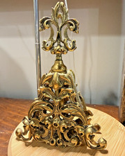Antique Ormolu Filigree Perfume Bottle – Victorian Era Gilded Bronze 5″
